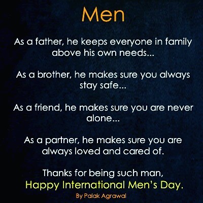Happy International Men's Day